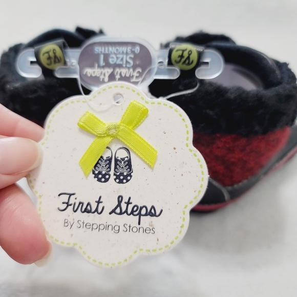 💕 NWT First Steps By Stepping Stones Baby Boots - Picture 3 of 15